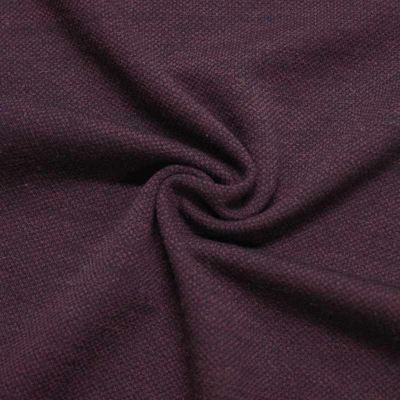 Tina Burgundy Wool Jersey Fabric SHOWROOM SAMPLE 34CM X 60CM