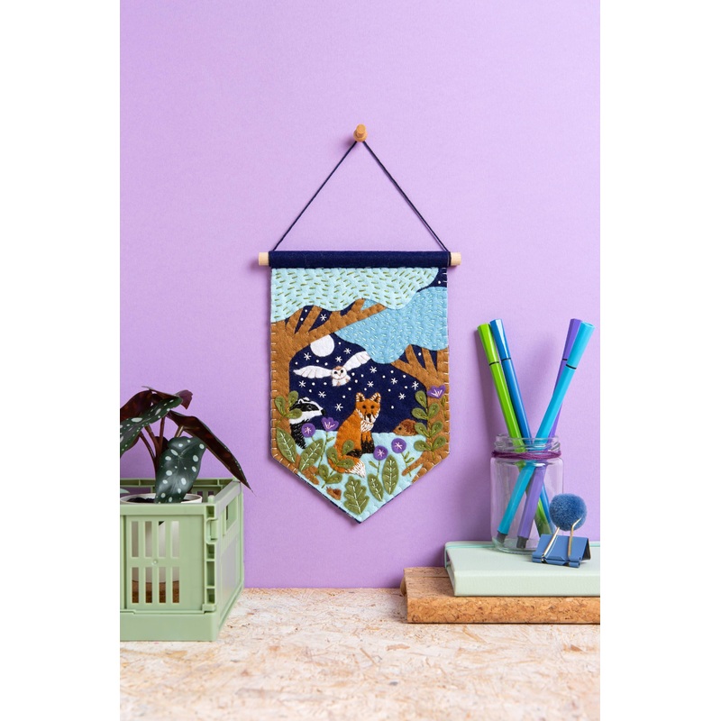 Woodland Pennant Felt Craft Kit