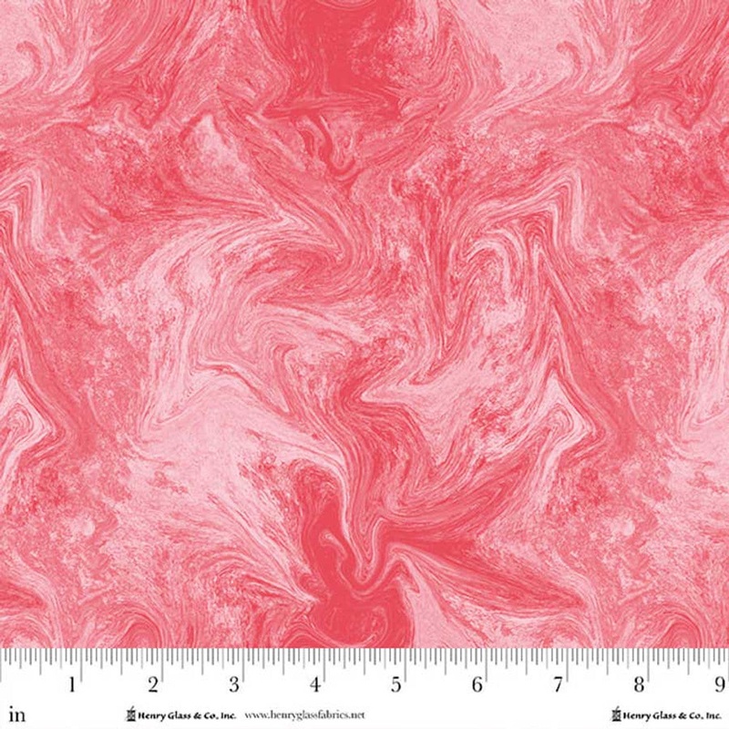 Bloomscape Collection Marbled Cotton Fabric 2435 Pink