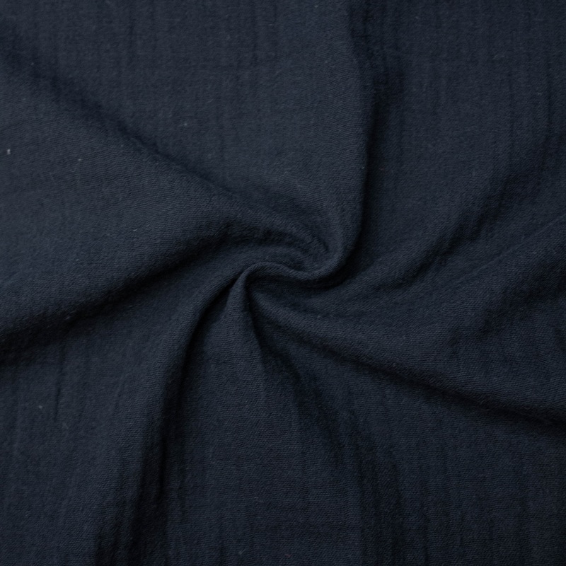 Rhinus Dark Blue Cotton Gauze SHOWROOM SAMPLE 34CM X 60CM