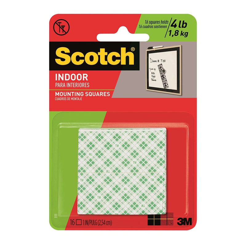 Scotch Double-Sided Indoor Mounting Squares 111