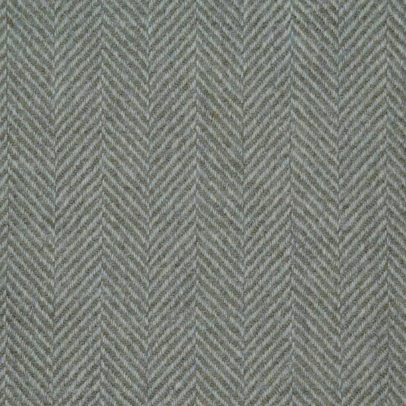 Beige and Sage All Wool Herringbone Coating