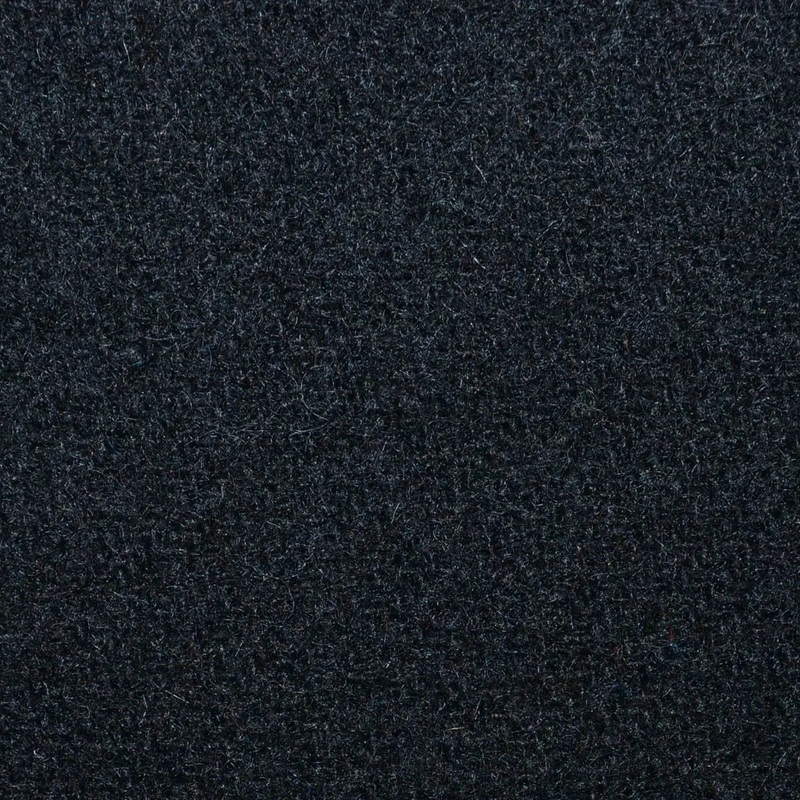 Black Solid All Wool Harris Tweed