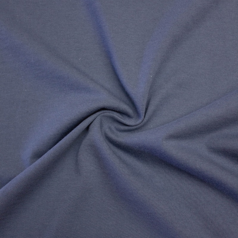 Ray Greyish Blue Cotton Jersey Fabric SHOWROOM SAMPLE 34CM X 60CM