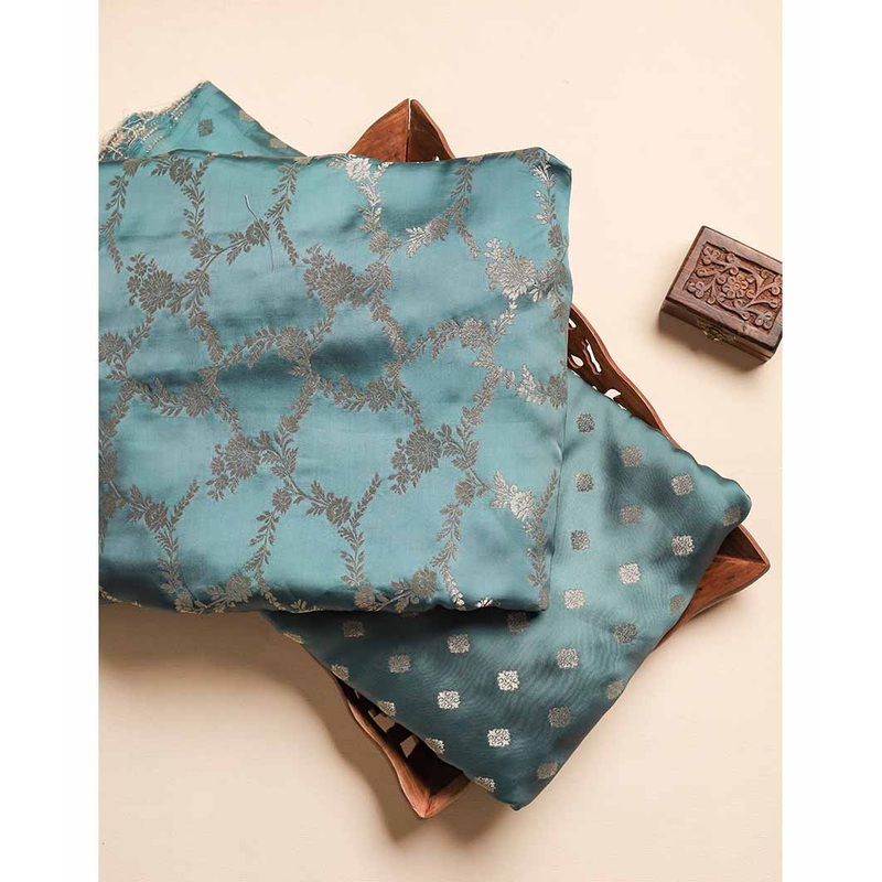 SATIN SILK BANARASI FABRIC