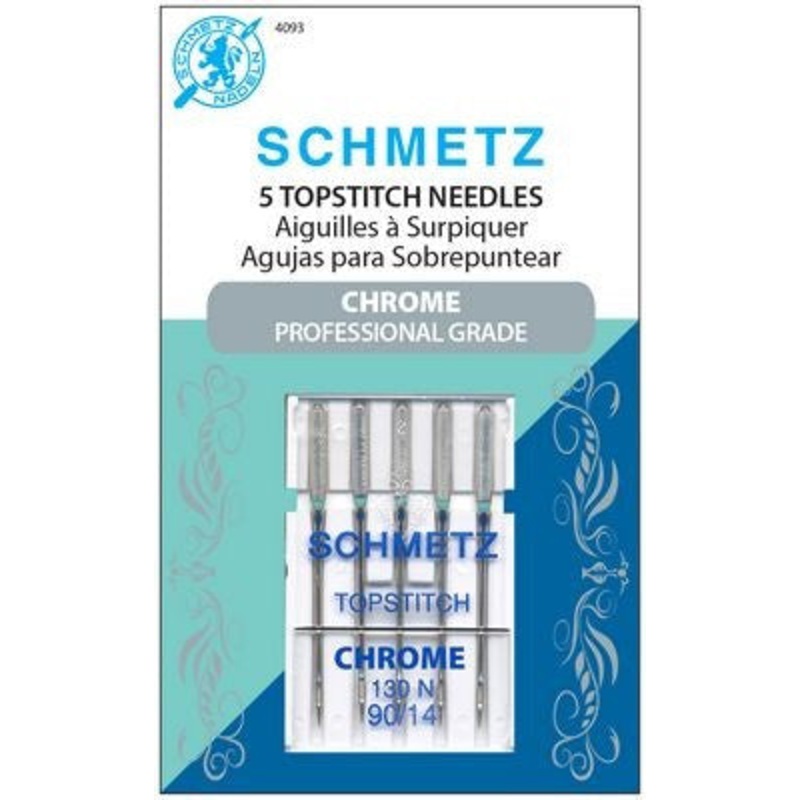 Schmetz Chrome Topstitch 90/14 Needle Package(5)- Shipping Included*