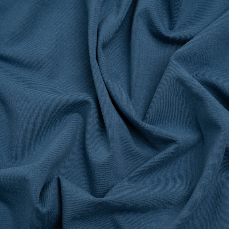 3.01 Yards of Stretch Cotton Jersey - Evening Blue - Deadstock