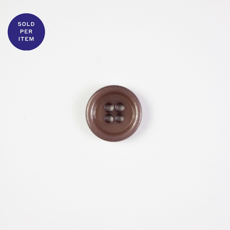 Purple 4-Hole Plastic Button - 15mm