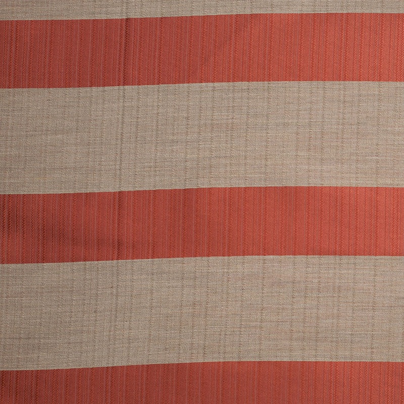 Striped Rust Polyester Woven