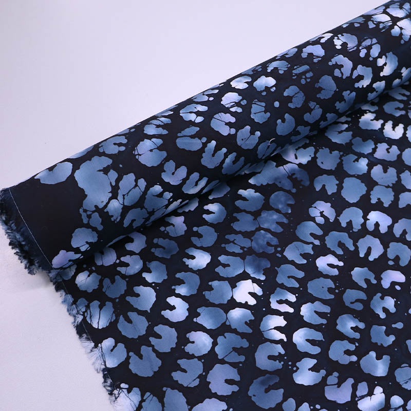 Batik Cotton - Burst - Navy Blue