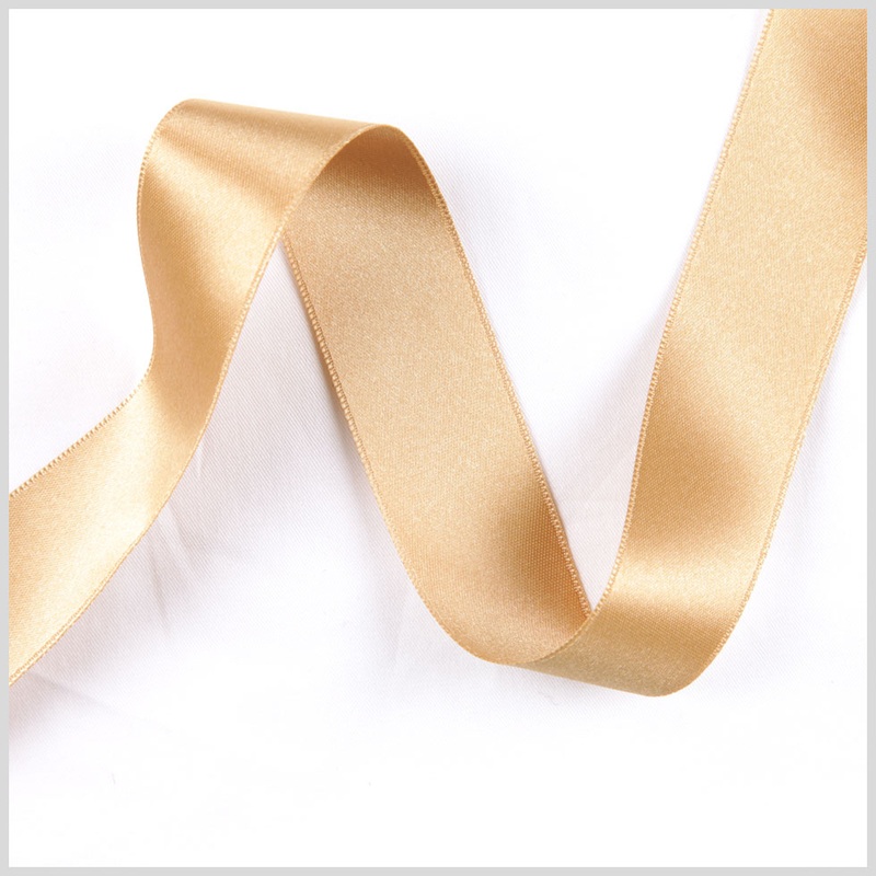 1.5" Gold Double Face French Satin Ribbon