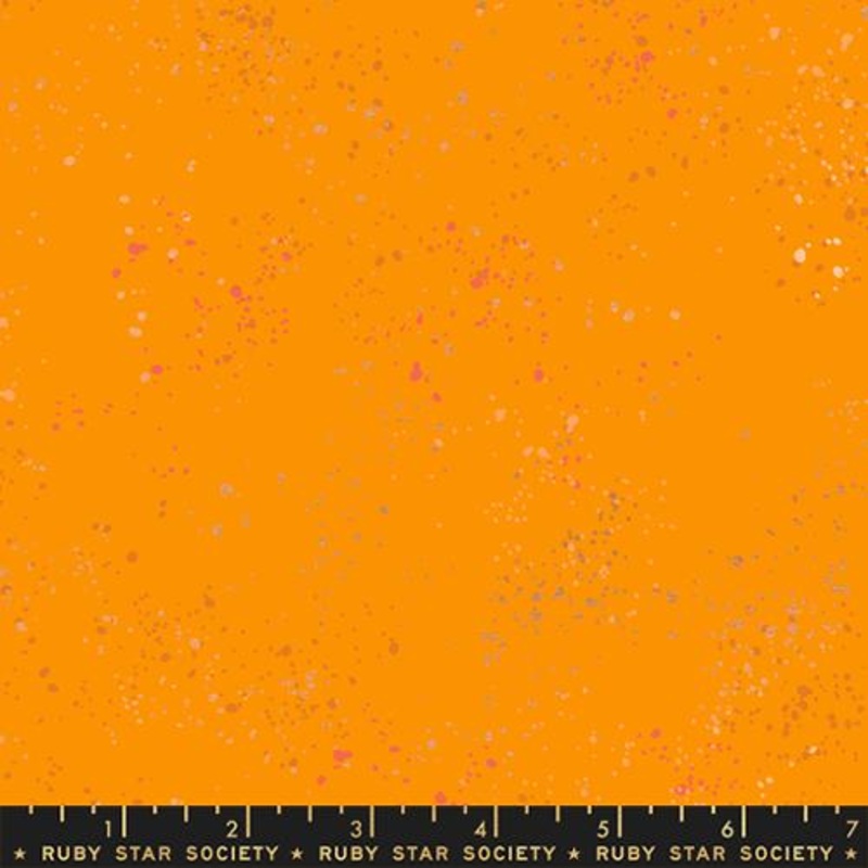 Speckled Metallic Clementine Cotton 43"/44" Fabric Per Yard