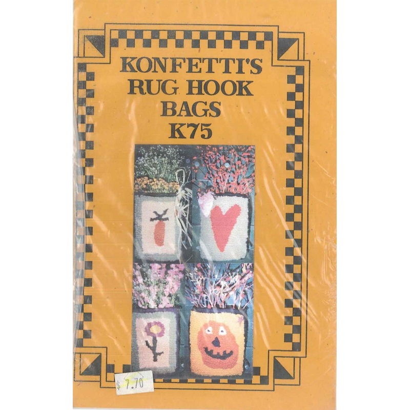 Konfetti's Rug Hook Bags Pattern