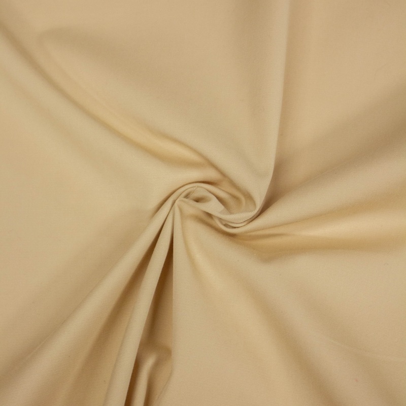 Syll Beige Cotton Twill Stretch Fabric