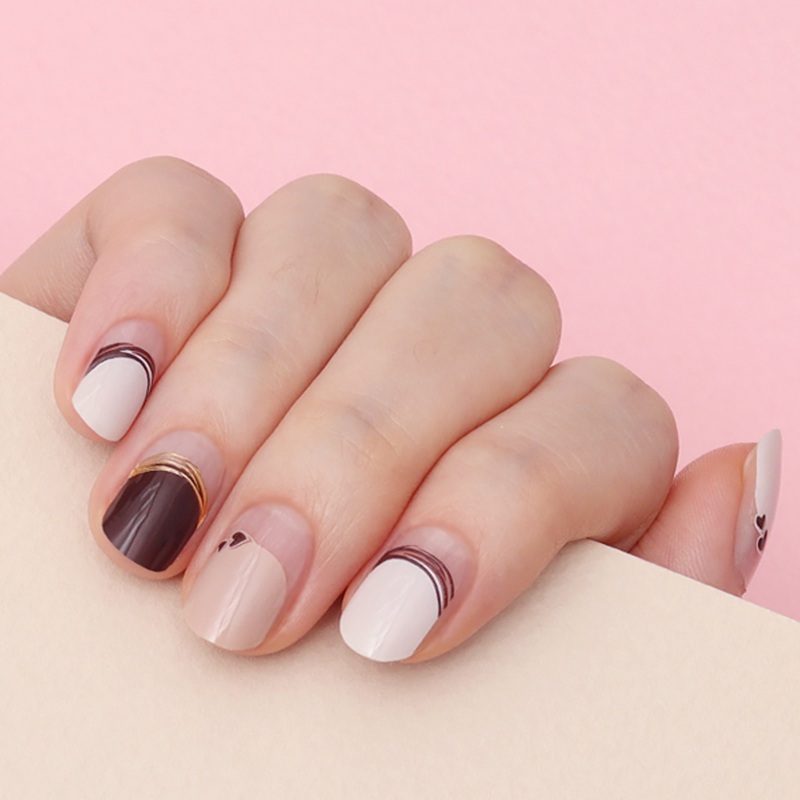 Zipkok Gel Nail Strips - Sweet Latte