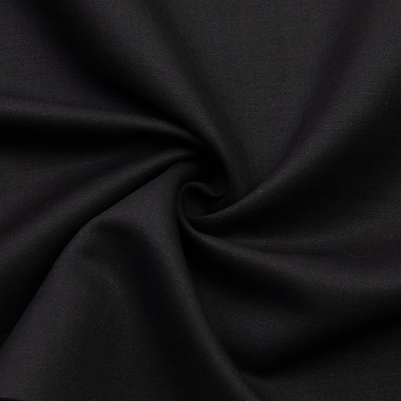Dacey Black Wool Mohair Blend Fabric