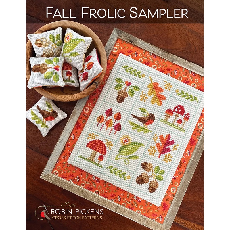 Fall Frolic Sampler Cross Stitch Pattern