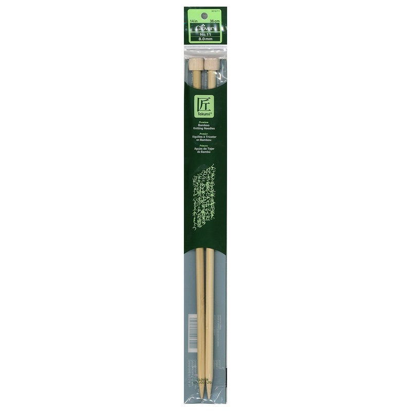 Takumi Bamboo Knitting Needles Single Pointed (14") No. 11