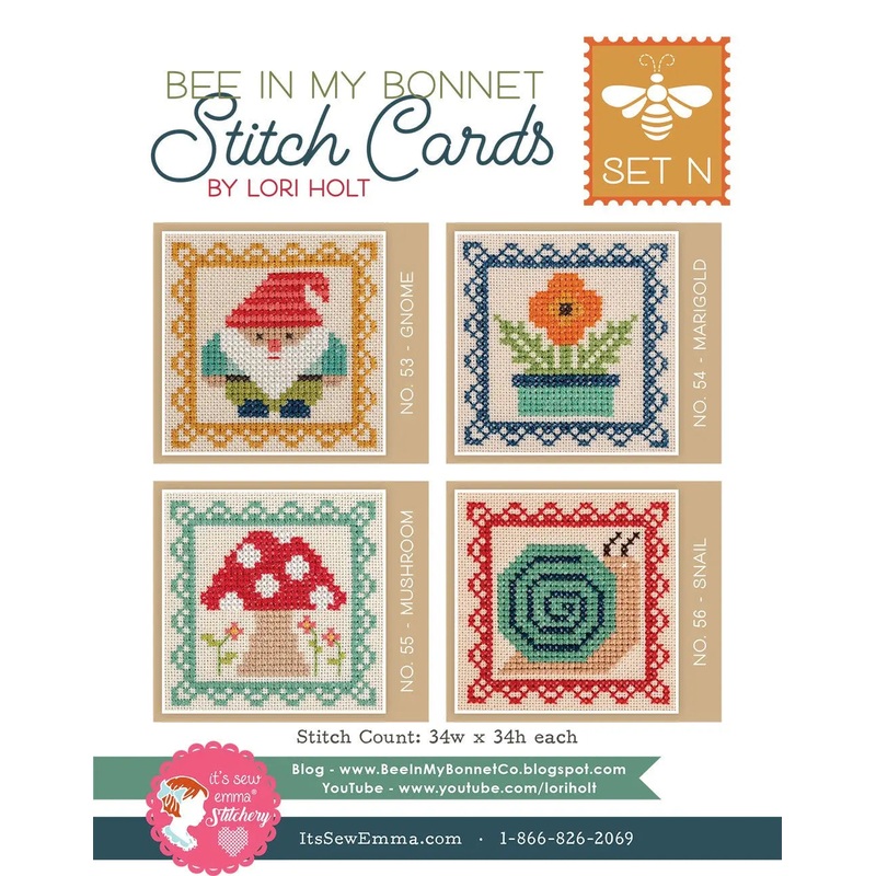Bee In My Bonnet Stitch Cards Set N