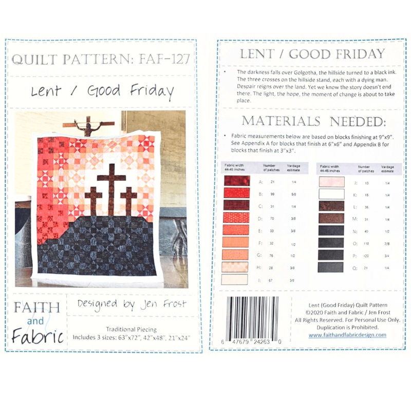 Lent/Good Friday Pattern