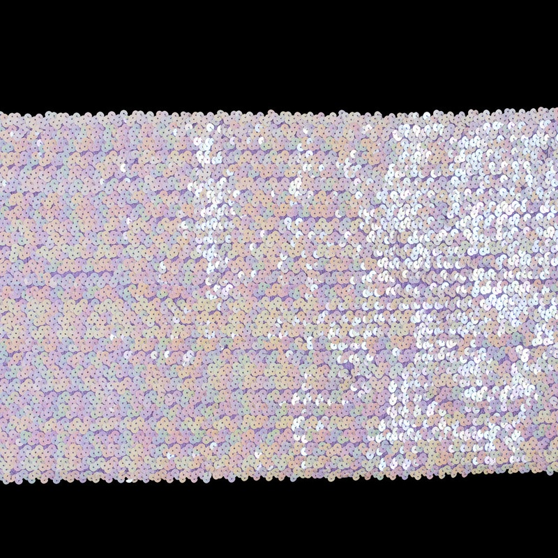 Purple Stretch Iridescent Sequin Trimming - 10"