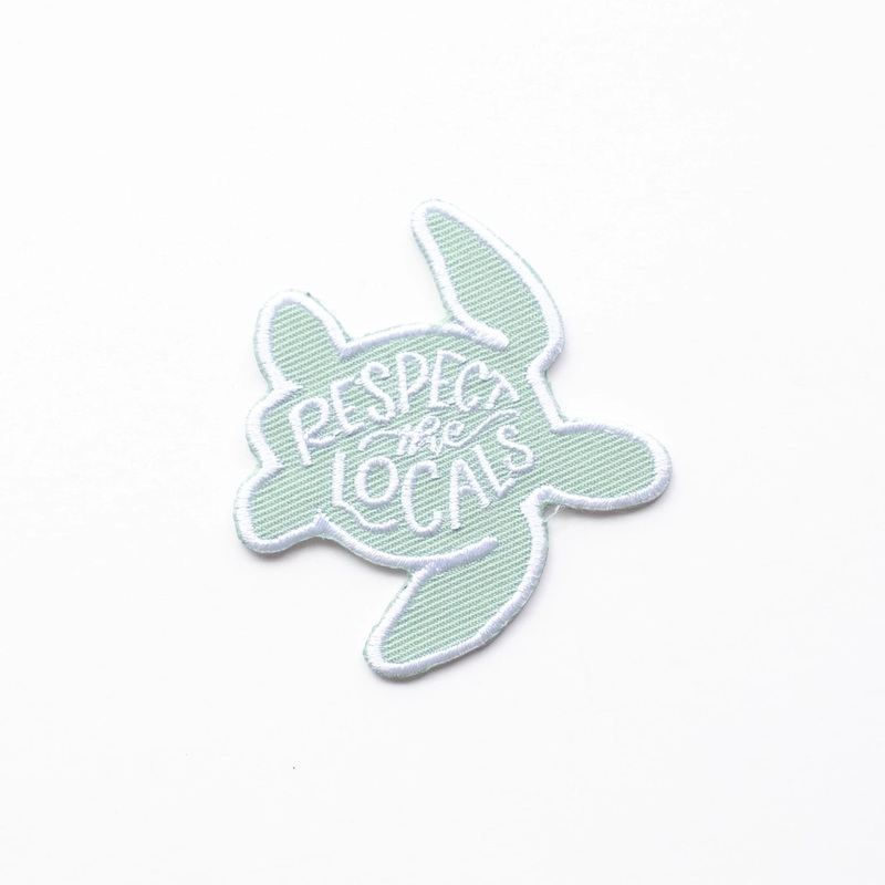 Respect the Local's Turtle Embroidered Patch | Union Made