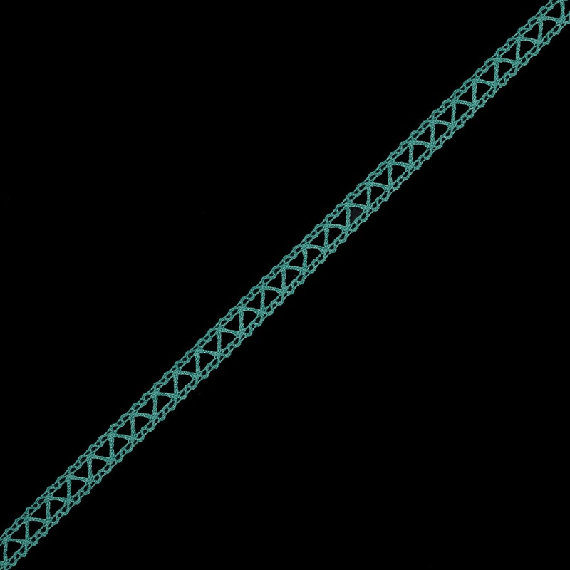 Seafoam European Cotton Crochet Trim - 0.5"