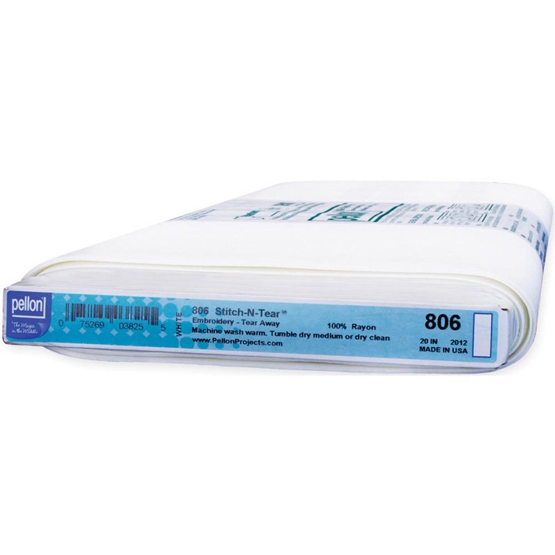 Stitch-N-Tear Tear Away Embroidery Stabilizer 806 White