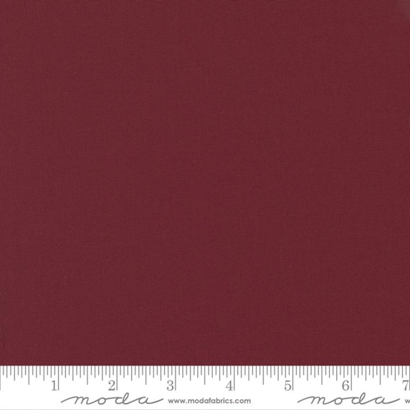 Bella Solid Burgundy Moda Cotton Fabric MD-9900-18