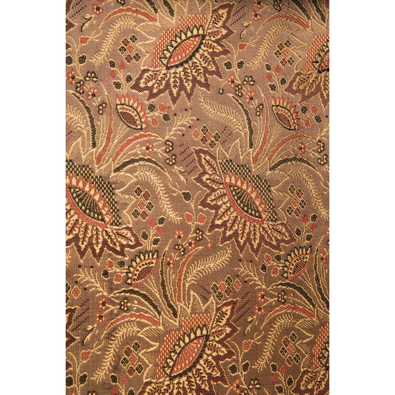 Cooper Tan Silk Brocade 418 Fabric