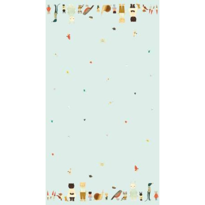 Riley Blake Designs - Littlest Familys Big Day Border - Aqua