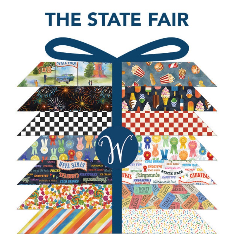 The State Fair Whistler Studios FATQSTFR-X Multi Fat Quarter Bundle Cotton