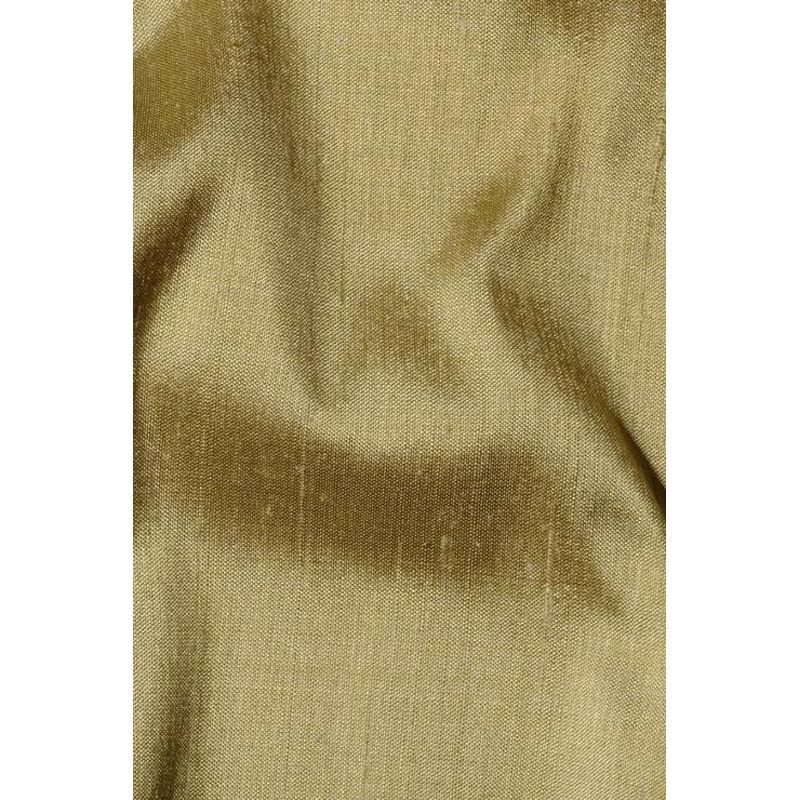 Amber Green Silk Shantung 44" Fabric