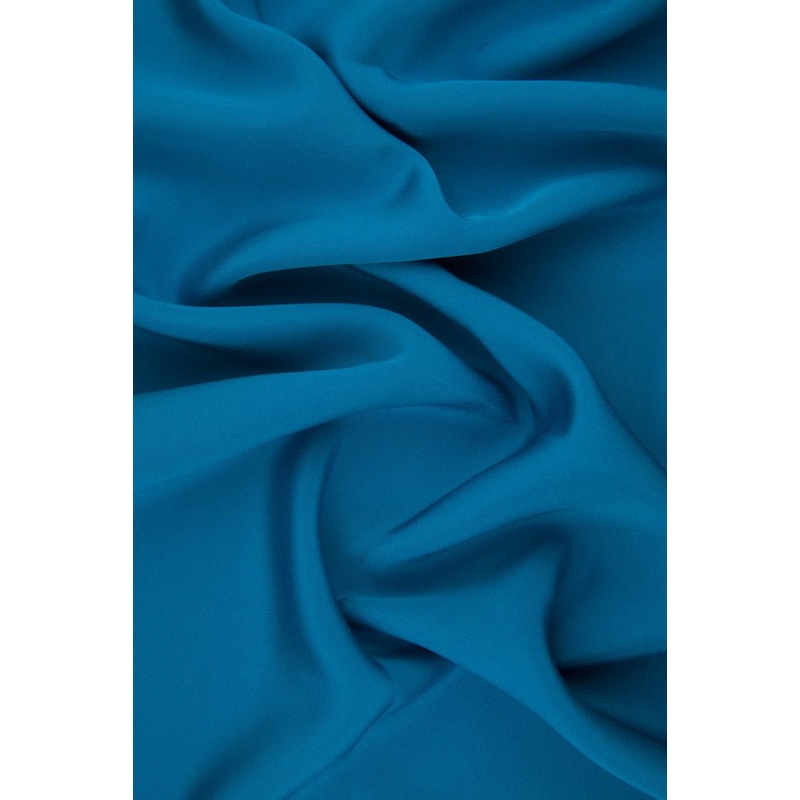 Caribbean Sea Silk 4-Ply Crepe Fabric