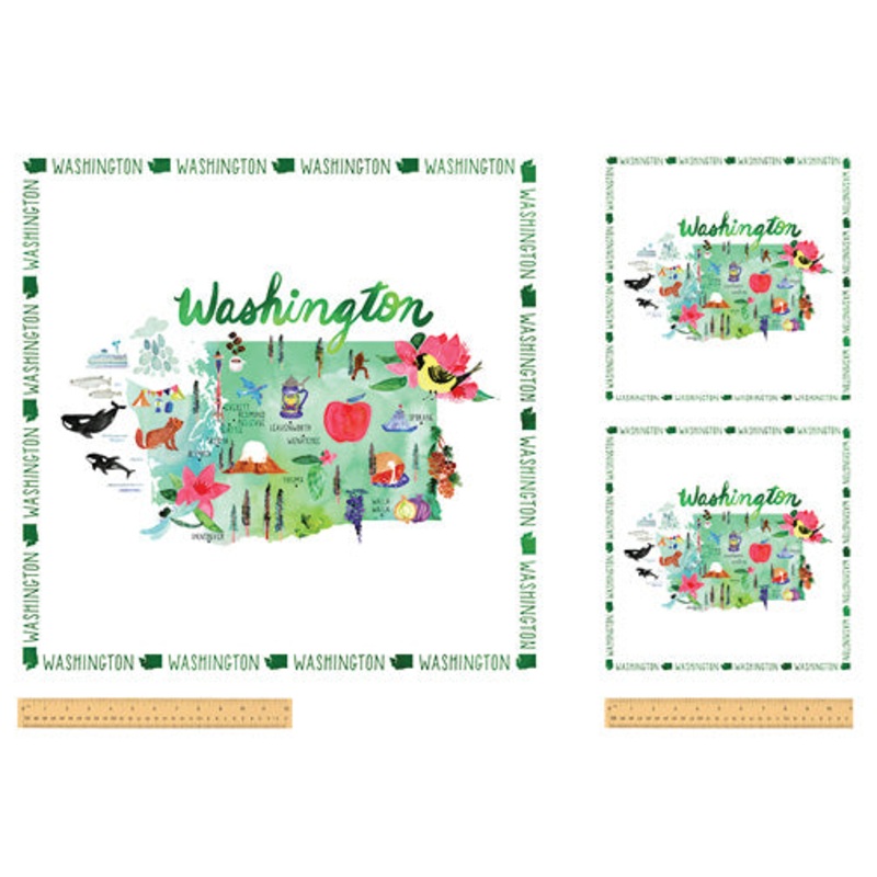 State Cotton Sara Franklin 52135DP-X Multi Washington Cotton
