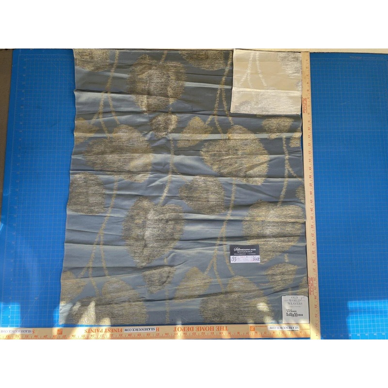 1F Berkbox5 Scalamandre Silk Square Isabella Blue Shimmer MSRP USD428/y