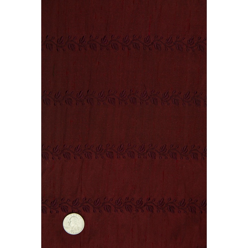 Embroidered Dupioni Silk MED-119/6 Fabric
