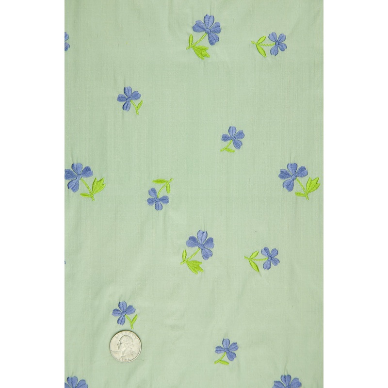 Embroidered Dupioni Silk MED-160/2 Fabric