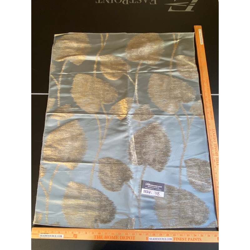 Scalamandre Isabella Blue Shimmer Contemporary - 27W x 35 L