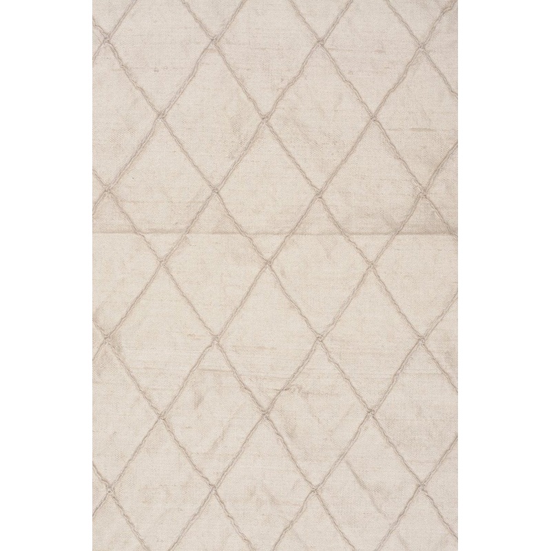 Almond 204 Embroidered Dupioni Silk