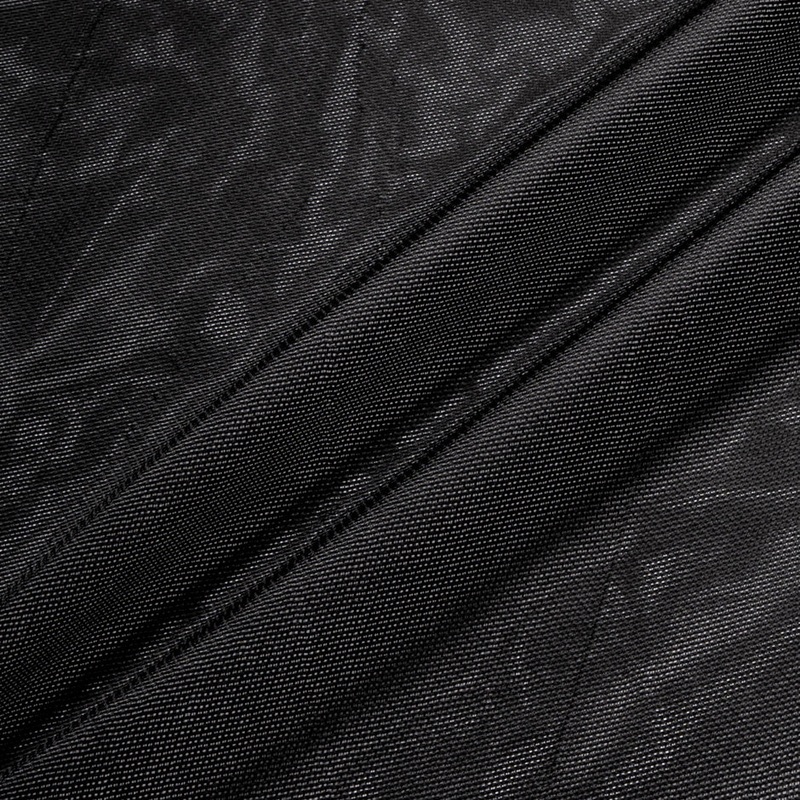 Black Woven Silk Gazar