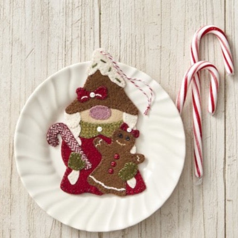 Ginger the Baker Gnome Ornament