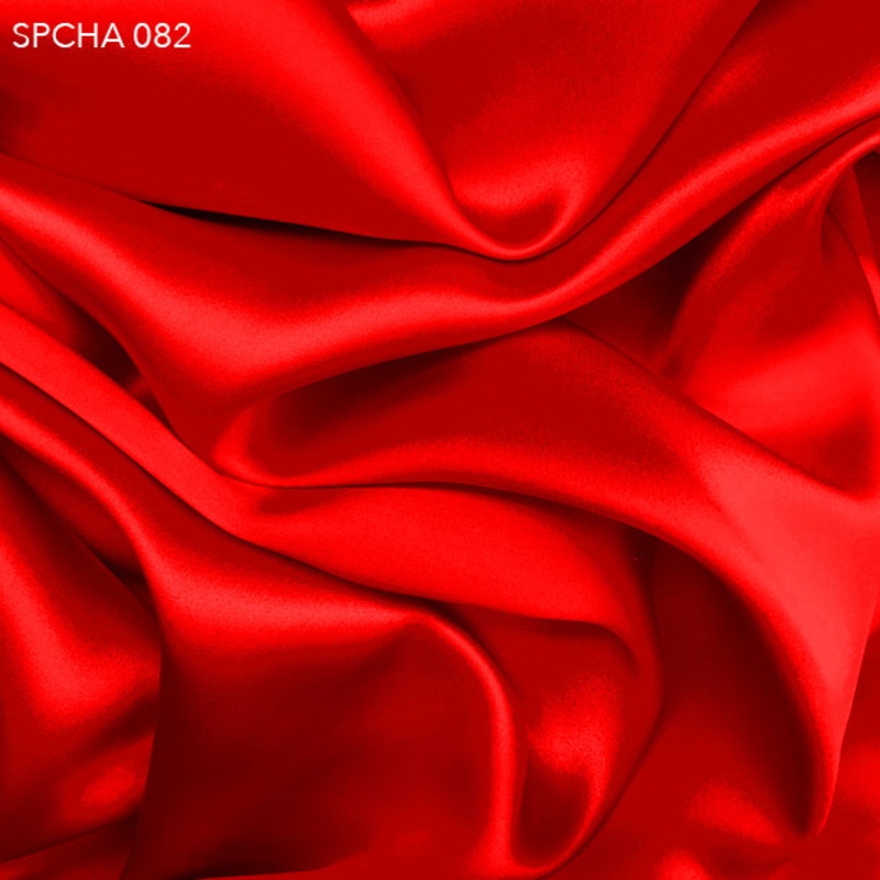 Silk Charmeuse - Firecracker Red