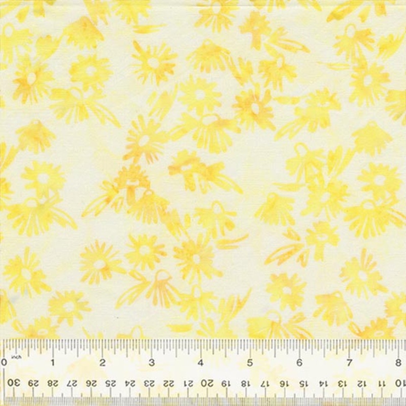 Yellowjackets Anthology Fabrics 2843Q-X Butter Black-eyed Susan Batik Cotton