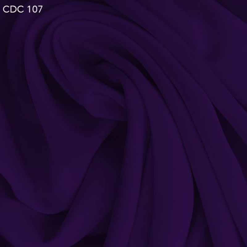 Silk Crepe de Chine - Royal Purple