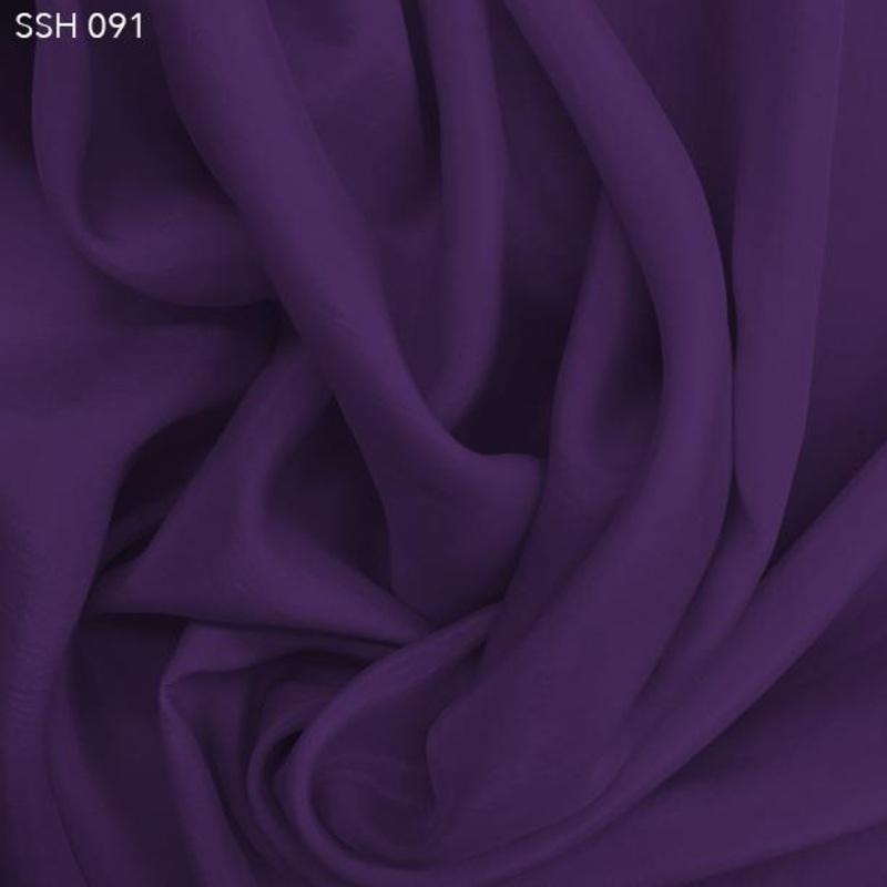 Silk Habotai (China Silk) - Purple Flower
