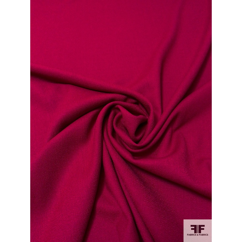 Solid Wool Crepe - Burgundy
