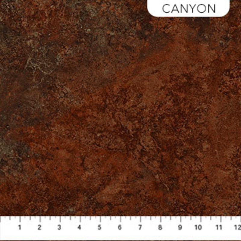 Stonehenge Gradations II, Slate, Canyon Cotton Fabric