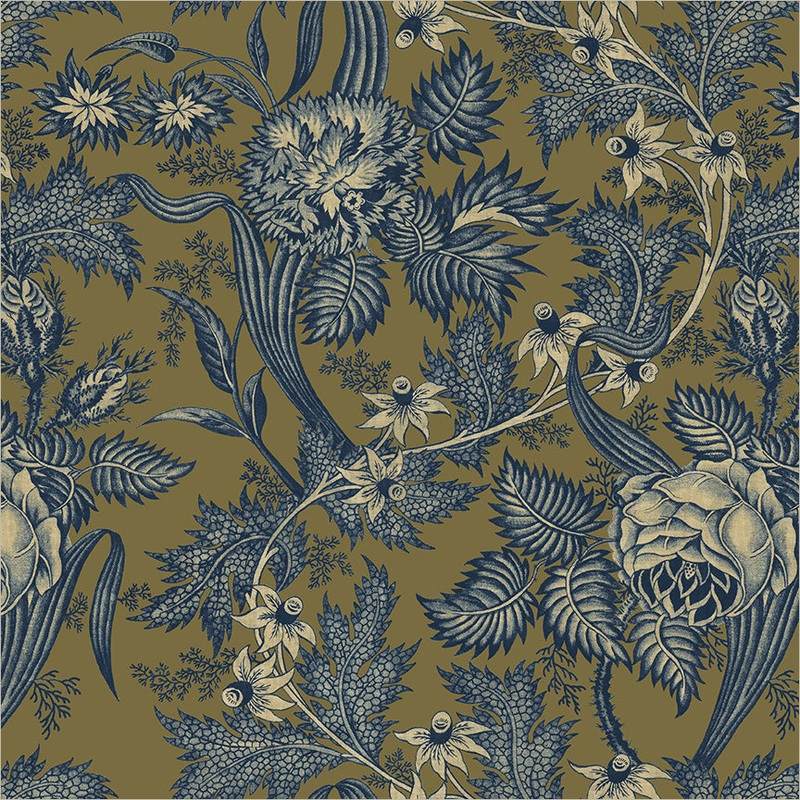 Thistle & Twine Whistler Studios 55692-4 Olive Thicket Cotton
