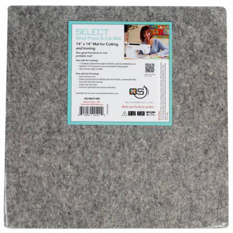 QS Cutting Mat and Wool Pad 14in x 14in
